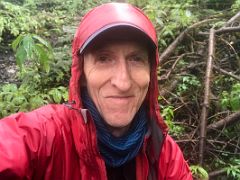 03C Jerome Ryan Enjoys A Break On The Slippery Steps After Trekking For An Hour From Tallem Toward Jakthang On Day 2 Of The Kangchenjunga East Face Green Lake Trek