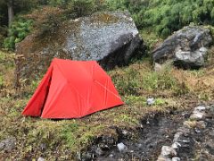 05C My Tent At Jakthang Camp On Day 2 Of The Kangchenjunga East Face Green Lake Trek