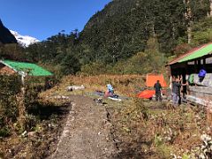 02A Dismantling The Jakthang Camp On The Morning Of Day 3 Of Kangchenjunga East Face Green Lake Trek Sikkim India