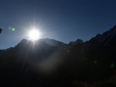 01A Sunrise Over Lomo Angdang Early Morning From Yabuk On Day 4 Of Kangchenjunga East Face Green Lake Trek Sikkim India