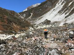 03C The Terrain Opens Up To A Rocky Trail From Yabuk Camp To The Zemu Glacier Moraine On Day 4 Of Kangchenjunga East Face Green Lake Trek Sikkim India