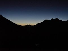 01A Looking Down Valley At The First Light Of Pre-Dawn On Day 6 Of The Kangchenjunga East Face Green Lake Trek Sikkim India