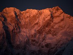 03D The First Rays Of Sunrise On Kangchenjunga East Face From Green Lake On Day 6 Of The Kangchenjunga East Face Green Lake Trek Sikkim India