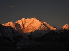 07B Sunrise On Kangchenjunga East Face With The Twins On Right From Green Lake On Day 6 Of The Kangchenjunga East Face Green Lake Trek Sikkim India