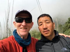 06A Jerome Ryan And Guide Sunil Who Saved Me From Falling Down A Steep Hill Between Tallem And The Trailhead On Day 7 Of Kangchenjunga East Face Green Lake Trek Sikkim India