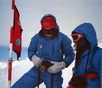 16B All Fourteen 8000ers - Reinhold Messner and Friedl Mutschlechner Next To Kangchenjunga Summit May 6, 1982 On May 6, 1982 Messner and Friedl Mutschlechner completed the 10th ascent of Kangchenjunga, climbing a variation of the north flank route partly in alpine…