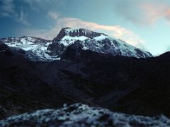 06A Sunrise On Mount Kilimanjaro Kili From Baranco Camp On Day 4 Of The Machame Route Climb Mount Kilimanjaro Kili October 2000