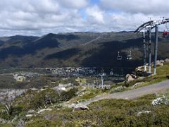 06B Thredbo And Surrounding Hills From The Kosciuszko Express Chairlift Upper Terminal 1930m For Mount Kosciuszko Hike Australia