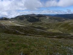 07B View To The Northeast From Below Mount Kosciuszko Summit With Mount Kosciuszko Summit Walking Track On The Mount Kosciuszko Australia Hike