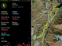 01C The acclimatization hike to Tulpar Lake was 7.9km, took two and a half hours, elevation gain 230m from Ak-Sai Travel Lenin Peak Base Camp 3600m