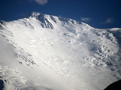 08B Lenin Peak 7134m shines white at sunset from Ak-Sai Travel Lenin Peak Base Camp 3600m