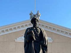 03B Jusup Balasagyn Statue Kyrgyz National State University Bishkek Kyrgyzstan