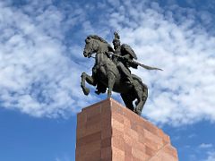 15B Statue of Manas at Ala-Too Square Bishkek Kyrgyzstan