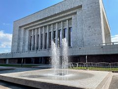 16A Fountain and the Kyrgyz State History Museum Bishkek Kyrgyzstan