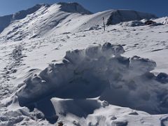 03A Toilet with a view of the Lenin Peak summit ridge from Ak-Sai Travel Lenin Peak Camp 3 6100m