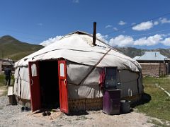 13A We stopped at a traditional yurt in Sary Tash for lunch on the way to Lenin Peak Base Camp