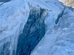 08B Looking across at the deep crevasse on the way to Ak-Sai Travel Lenin Peak Camp 2 5400m