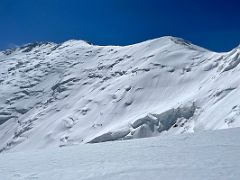 03C The ridge to the summit of Lenin Peak from the ridge to the steep face of Razdelnaya Peak on the way to Ak-Sai Travel Lenin Peak Camp 3 6100m