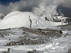 03B Camp 3 on Razdelnaya Peak and Peak of the 30th Anniversary of the USSR from the climb towards Lenin Peak camp 4 6430m