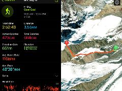 01A The acclimatization hike to Yuhin Peak was 3.6km, took 3 hours, with an elevation gain of 650m to 5100m from Ak-Sai Travel Lenin Peak Camp 1 4400m