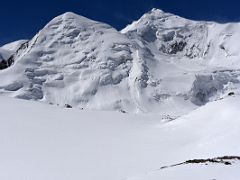 02F Peak 5688 above camp 2, Peak of the 30th Anniversary of the USSR close up from trail before it steepens to Yuhin Peak summit 5100m above Ak-Sai Travel Lenin Peak Camp 1 4400m