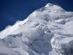 02G Peak of the 30th Anniversary of the USSR close up from trail before it steepens to Yuhin Peak summit 5100m above Ak-Sai Travel Lenin Peak Camp 1 4400m