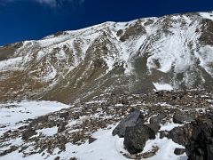 03A The trail steepens as it climbs to the summit of Yuhin Peak 5100m on the way from Ak-Sai Travel Lenin Peak Camp 1 4400m