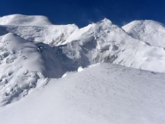 08E Razdelnaya Peak, Peak of the 30th Anniversary of the USSR, Dzerzhinsky Pik Dzerzhinskogo from Yuhin Peak summit 5100m above Ak-Sai Travel Lenin Peak Camp 1 4400m