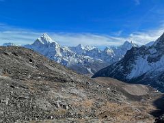 04B Ama Dablam, Kangtega afternoon from Lobuche East Base Camp 5170m