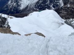 06A I reached the snow slopes 90 minutes after leaving high camp 5600m after climbing one last very large rock on Lobuche East Peak summit climb