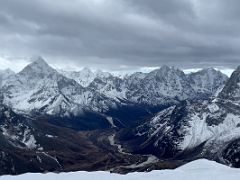 15A Ama Dablam, Kangtega, Thamserku from Lobuche East fore summit