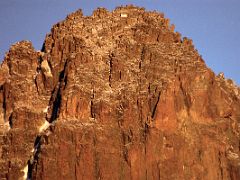 03C Mount Kenya Nelion Summit Close Up With Howell Hut That Can Be Used To Bivy From Point Lenana On The Mount Kenya Trek October 2000