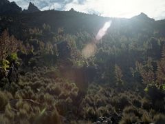 04B Sunset On Shipton Camp On The Mount Kenya Trek October 2000