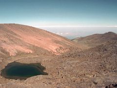 05B Looking Down Valley At Emerald Tarn On The Mount Kenya Trek October 2000