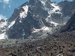 06C Mount Kenya Towers Overhead From Trail Near Emerald Tarn On The Mount Kenya Trek October 2000