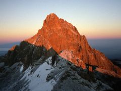 03A Sunrise On Mount Kenya From Point Lenana On The Mount Kenya Trek October 2000