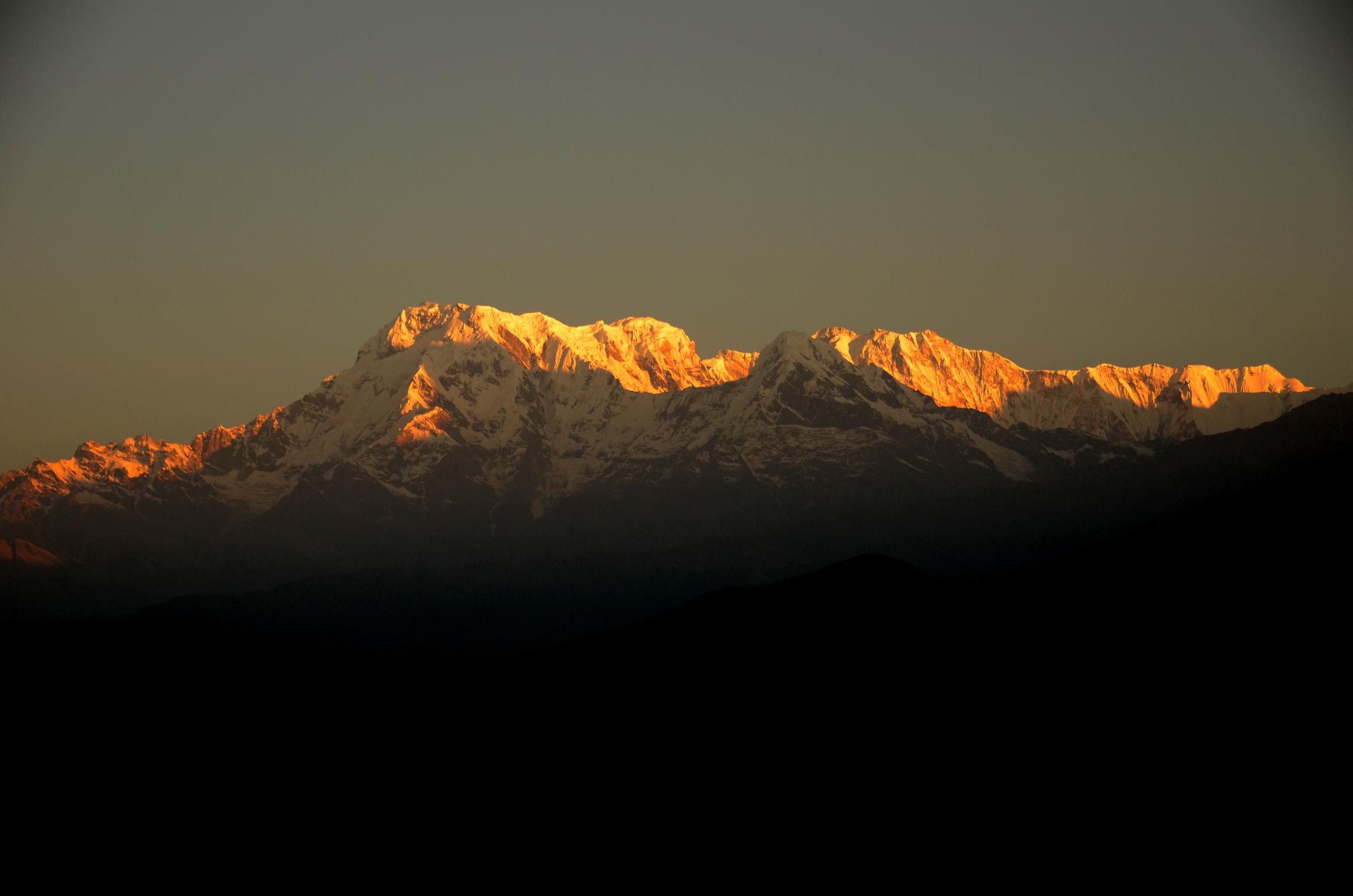 Pokhara Sarangkot Sunrise 11 Annapurna South, Hiunchuli, Annapurna I ...