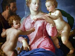 1540s The Holy Family with the infant Saint John The Baptist (Madonna Stroganoff) - Agnolo Bronzino - Pushkin Museum Moscow Russia