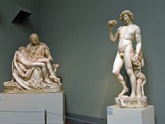 Michelangelo plaster cast reproductions - Pieta, Bacchus - Pushkin Museum Moscow Russia