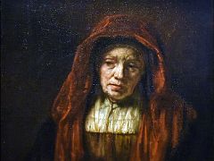 1654 Portrait of an Old Woman - Rembrandt - Pushkin Museum Moscow Russia