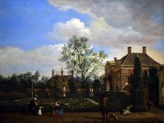 1700s A Dutch Garden - View of Spruytenburg house near Maarssen, presently known as Leeuwenburg - Jan Van Der Heyden - Pushkin Museum Moscow Russia