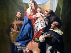 1730s Madonna with Saint Ludovic of Toulouse, Saint Antonio of Padua and Saint Francis of Assisi - Giovanni Battista Tiepolo - Pushkin Museum Moscow Russia