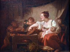 1756 Preparation of the Meal (Happy Family) - Jean Honore Fragonard - Pushkin Museum Moscow Russia