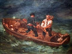 1847 After the Shipwreck - Eugene Delacroix - Pushkin Museum Moscow Russia