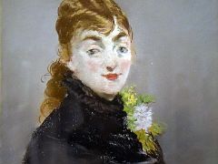 1882 Portrait of Mary Laurent with a Pug - Edouard Manet - Pushkin Museum Moscow Russia