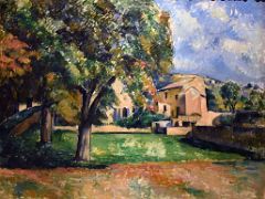 1886-87 Trees in a Park - Paul Cezanne - Pushkin Museum Moscow Russia