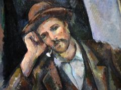 1890–92 Man Smoking a Pipe detail - Paul Cezanne - Pushkin Museum Moscow Russia