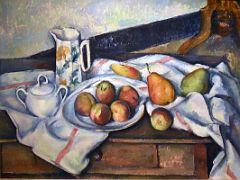 1890-94 Peaches and Pears - Paul Cezanne - Pushkin Museum Moscow Russia