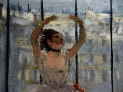1875 Dancer Posing for a Photographer (Dancer in front of the Window) detail - Edgar Degas - Pushkin Museum Moscow Russia