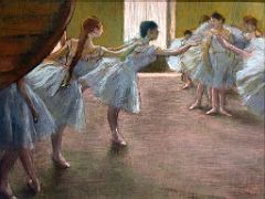 1875-77 Ballet Rehearsal - Edgar Degas - Pushkin Museum Moscow Russia